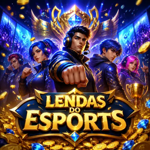 Jogador de e-sports com headset em arena de competição